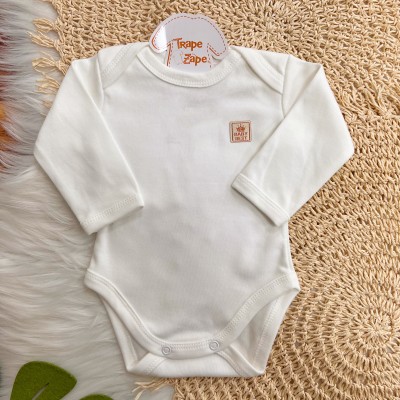 Conj. Body e Calça 100% Algodão Egípcio com Proteção UV50+ - Branco